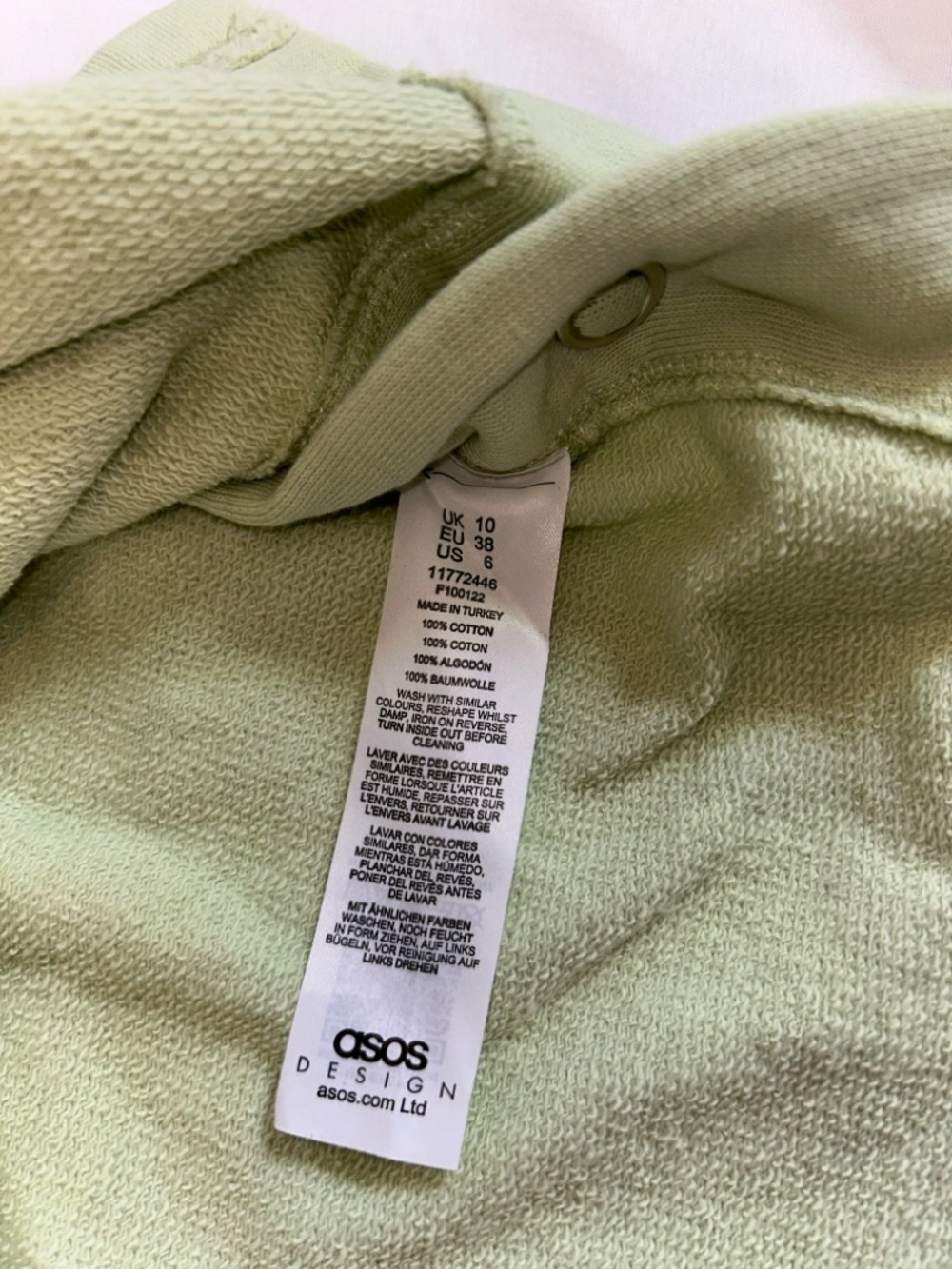 ASOS Maternity Mint Green Crew Neck Long-Sleeve Top with Side Snap Detail - Picture 3 of 8